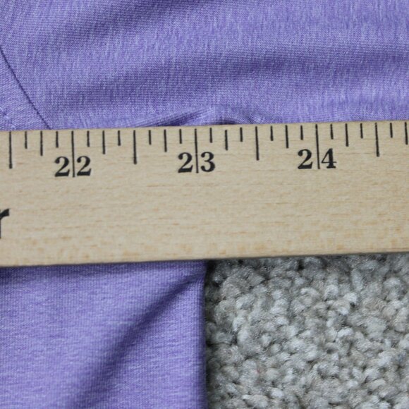 Masters Tech Polo Shirt Mens Large Purple Augusta Golf Polyester Stretch S/S - Picture 12 of 14